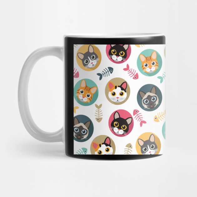 Pattern cute cats lover by Flipodesigner